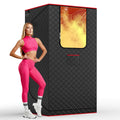 Portable Dry Sauna SPA Full Body Sauna Box for Home 3.0L 1200W Steamer